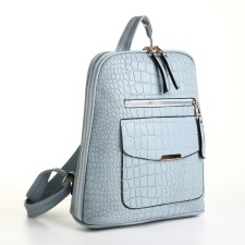 City backpack with lightning, blue color