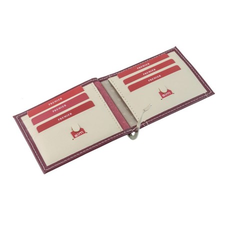 Clamps for bills, burgundy color-1