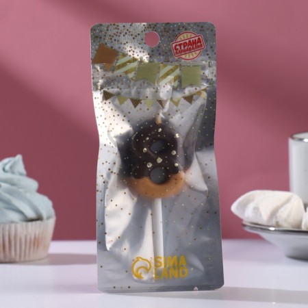 Candle in the cake "Chocolate icing", number "8", 3.8 cm-1