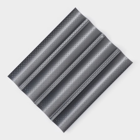 Baking uniform perforated shade "Baget", 38 × 31 × 2.5 cm, anti -stick coating-3