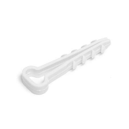 Dowel-homut "tundra", for a flat cable, nylon, 10 mm, white, 100 pcs-4