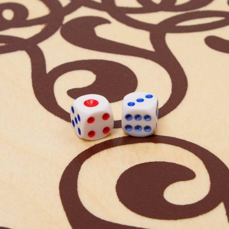 Backgammon "turns", wooden board 60 x 60 cm, with a field for playing checkers-4