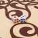 Backgammon "turns", wooden board 60 x 60 cm, with a field for playing checkers