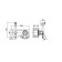 D&K Rhein Marx DA1394501 bideter, built -in, with a hygienic shower, chrome