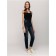 Women's jeans with a high landing CONTE Elegant Mom Fit, size M, color Washed Black