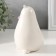 Souvenir ceramics "White bird with a lilac flower" 8.7x7.6x11.6 cm