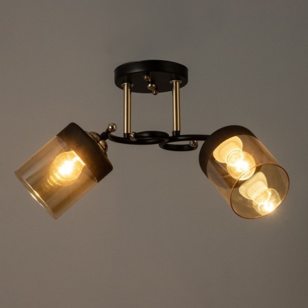 Ella chandelier 2he27 40w Black 46x25x26 cm Bayerlux-2