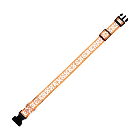 Collar with reflective ornament, 55 x 2.5 cm, orange-3