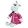 Soft toy "Dragon Daisy in a pink sheepskin coat", 25 cm, mint color