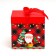 New Year. Box a gift New Year's folding "Grandfather Frost" 15x15x15 cm.