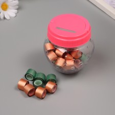 Adhesive tape plastic in the bank 