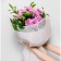 Flower film Packaging glossy transparent "newspaper", white, 0.6 x 10 m