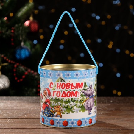 Gift box, tube "Funny beasts" 120 x 120 mm (100 mm intra -height)