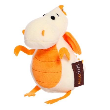 Soft toy "Dragon", milk-orange tummy, 13 cm-3