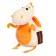 Soft toy "Dragon", milk-orange tummy, 13 cm