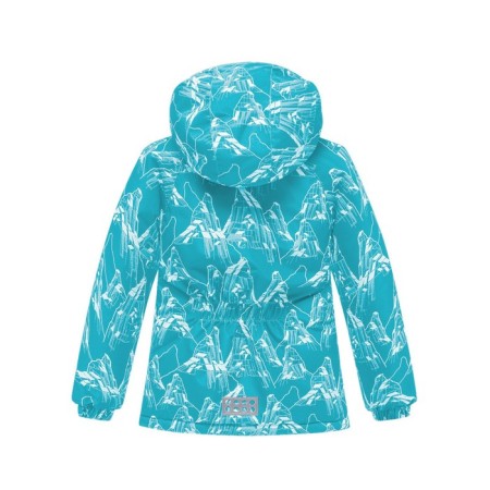Ski costume for a girl, height 86 cm, turquoise color-2