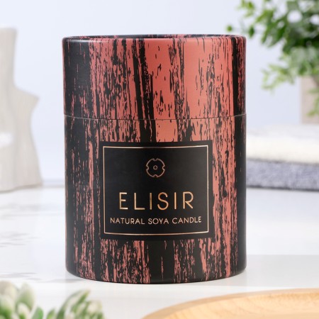 Aromatic candle "Elisir", 9x10.5 cm, orchid, pink gold-2