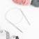 The knitting needles are circular, for knitting, with a metal cable, d = 6 mm, 14/80 cm
