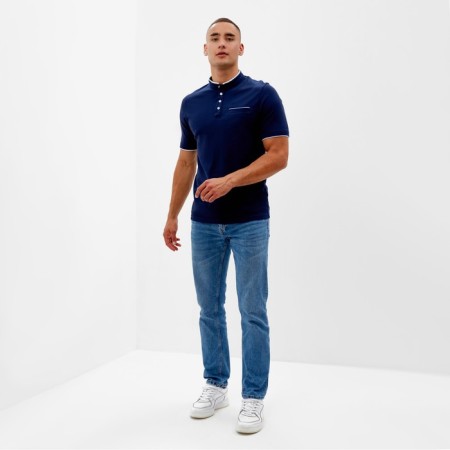 T-shirt (Polo) Male Minaku Regular Fit: Dark Sino, Rr. 44-1
