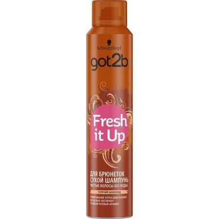 Dry shampoo GOT2B FRESH IT UP "Hot Chocolate", for brunettes, 200 ml