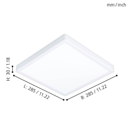 Fueva LED LED 20.5W 2400LM, 3000K, IP44-3