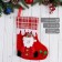 Nosok for gifts "Snow Kantik" 18*25 cm, Santa Claus, Red
