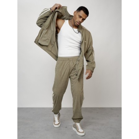 Men's tracksuit, size 56, khaki color-19