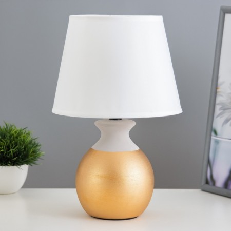 Table lamp "Given" E14 40W gray-gold 20x20x31 cm Risalux