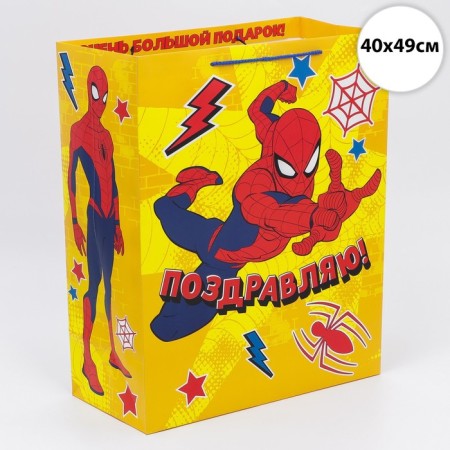 Gift package "Congratulations" 40x49x19 cm, packaging, spider-man-1