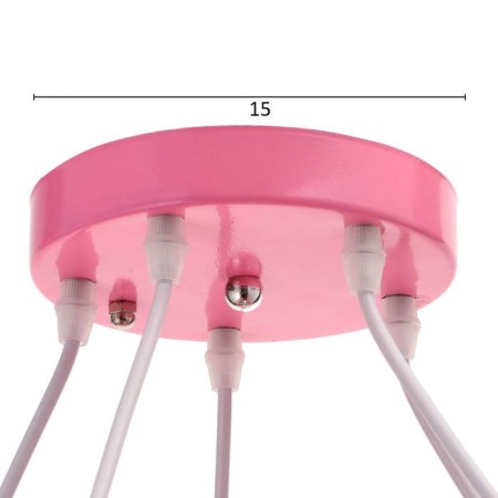 Chandelier 86204/5 E27 40W Pink 59x54x27-107 cm Bayerlux-5
