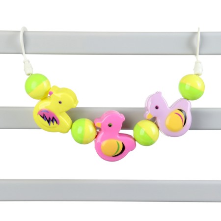 Stretching to the crib/stroller "Funny animals", 3 toys, crumb me-2