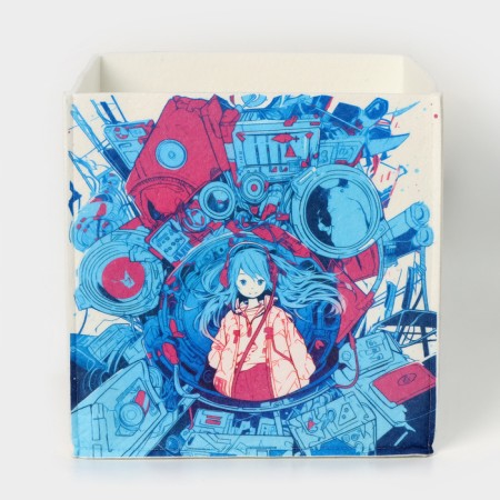 Anime organizer for storage, 30 × 30 × 30 cm, 24 l, white-2