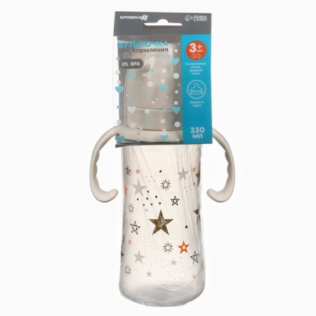 Finding bottle Ø50mm shg, "stars", 330 ml, +3 months, color milk-8