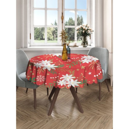 The tablecloth “snowdrops in winter”, round, Saten, d = 150 cm-1