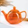 Ealegant kettle 1.2l / 14x16.5cm, orange strip