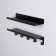 Set of shelves with hooks loft, 2 shelves: 350 × 100 × 35 mm, 350 × 100 × 80 mm, color black