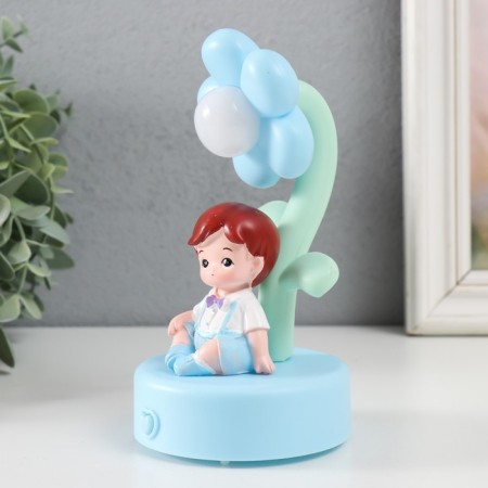 Souvenir Polystone Light "Baby/Baby at the Flower" MIX 14.5*8*8cm-4