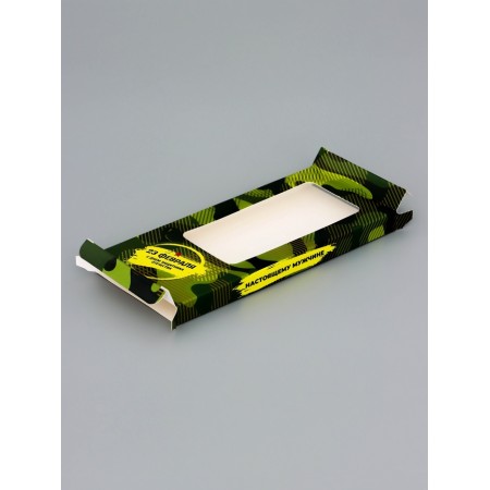 Gift box for tiles of chocolate, with a window, a "real man", 17.1 x 8 x 1.4 cm-2