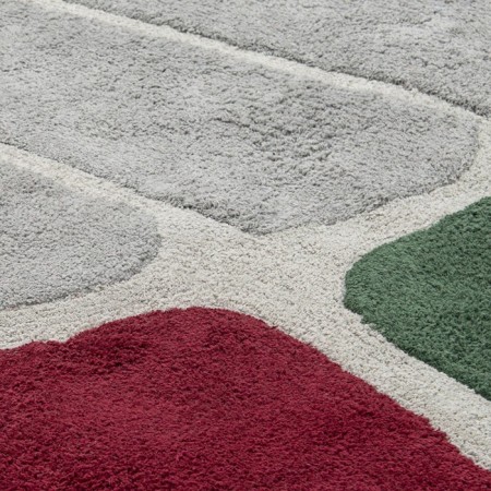 Cotton carpet with Tea Plantation Terra, size 200x300 cm-6