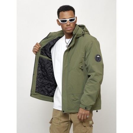 Male spring jacket, size 48, khaki color-13