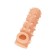 Kokos nozzle is realistic with additional stimulation, TPE, bodily, 15.6 cm, l