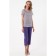 Female trousers, size 42, purple color