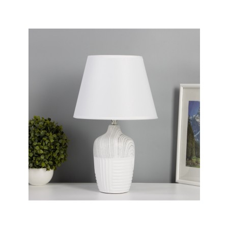 Table lamp "Strict lines" 1x40W E27 white/gray 25x25x40cm