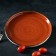 Ceramic serving dish "sapphire", 20 × 2.5 cm, orange color