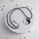 Yin-Yang pendant, black and white color in silver, on a black lace, 42 cm