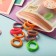 Hair elastic band “Chosenka” (set 30+-1 pcs) stripes, d-2 cm, mix