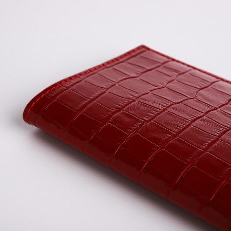 Textura passport cover, red color-3
