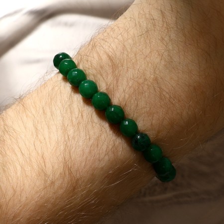 Bracelet ball No. 8 faceted "agate" under chrysoprase, 5.5 cm-5
