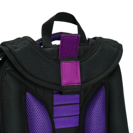 School backpack 38 x 30 x 16 cm, ergonomic back, stavia "cat", black-8