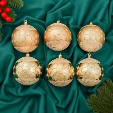 Set of balls plastic D-8 cm, 6 pcs 